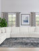 Emberson Upholstered Armless Loveseat Ivory - Casa Morelos / Coahuila Furniture (Oklahoma City, OK)