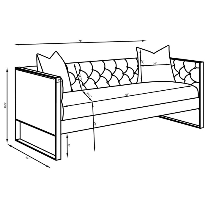 Eastbrook Stationary 3 Pc Set Gray - Casa Morelos / Coahuila Furniture (Oklahoma City, OK)
