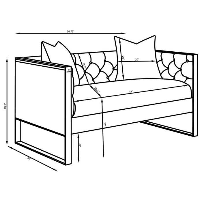 Eastbrook Stationary 3 Pc Set Gray - Casa Morelos / Coahuila Furniture (Oklahoma City, OK)