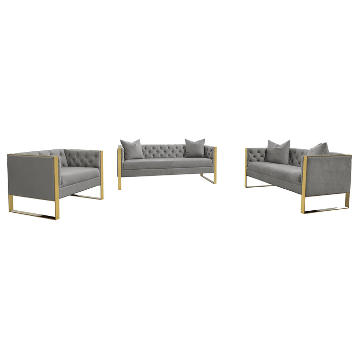 Eastbrook Stationary 3 Pc Set Gray - Casa Morelos / Coahuila Furniture (Oklahoma City, OK)