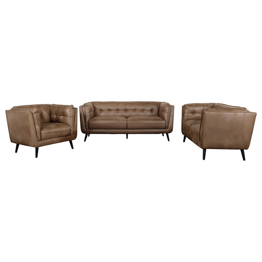 Thatcher Stationary 3 Pc Set Brown - Casa Morelos / Coahuila Furniture (Oklahoma City, OK)