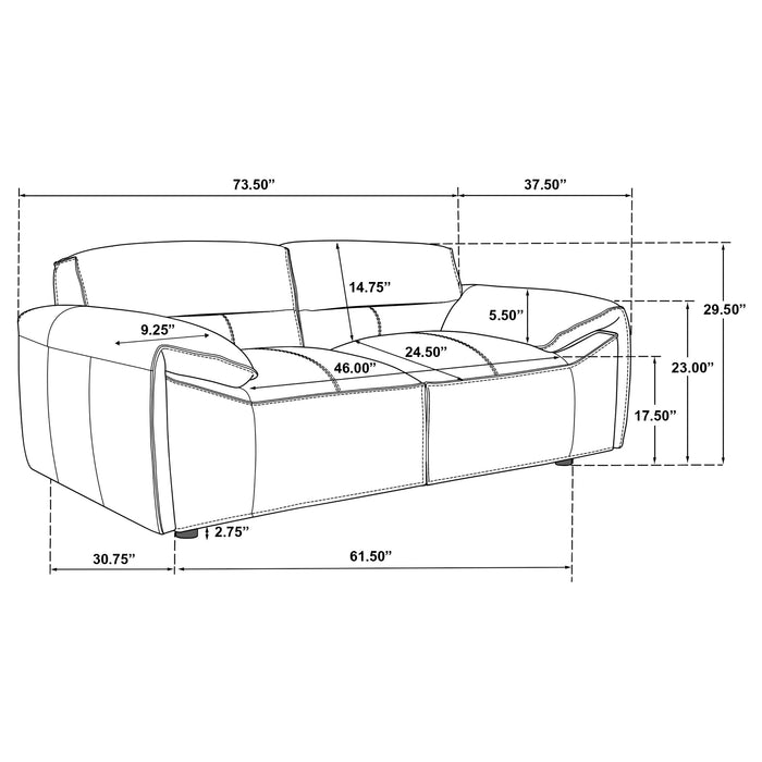 Buxton Loveseat - Casa Morelos / Coahuila Furniture (Oklahoma City, OK)