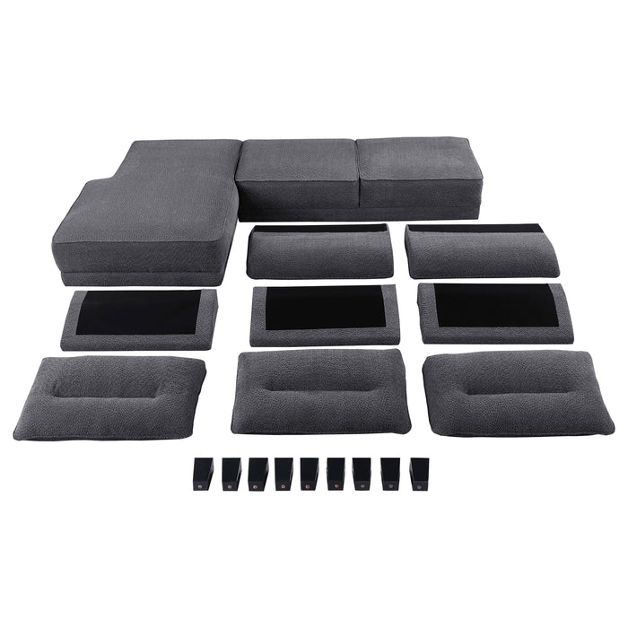 Caspian Stationary Sectionals - Casa Morelos / Coahuila Furniture (Oklahoma City, OK)