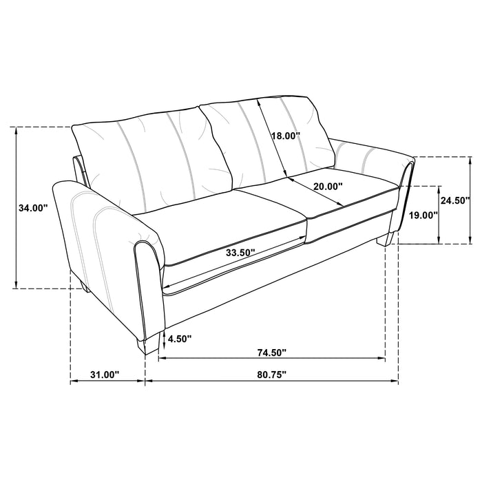 Davis Stationary 3 Pc Set - Casa Morelos / Coahuila Furniture (Oklahoma City, OK)