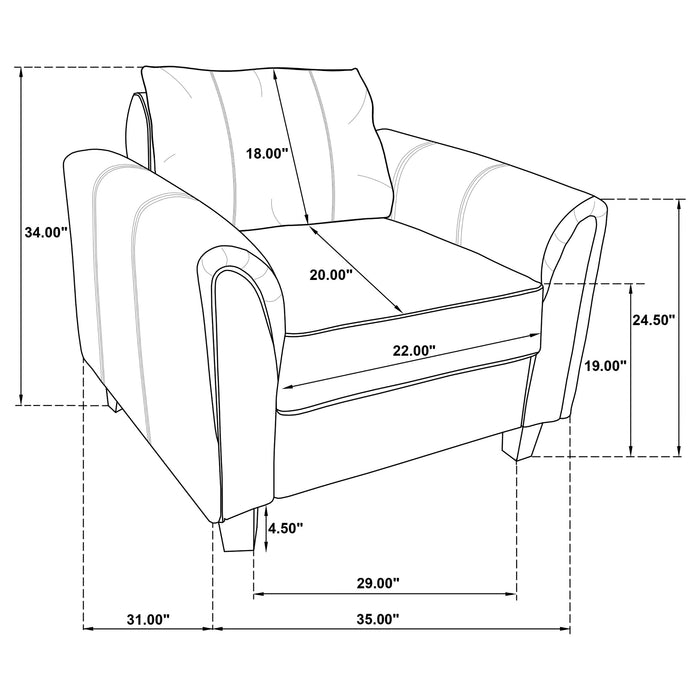Davis Stationary 3 Pc Set - Casa Morelos / Coahuila Furniture (Oklahoma City, OK)