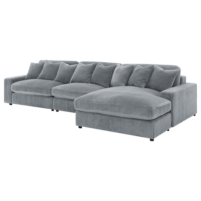 Blaine Upholstered Reversible Chaise Sectional Sofa - Casa Morelos / Coahuila Furniture (Oklahoma City, OK)