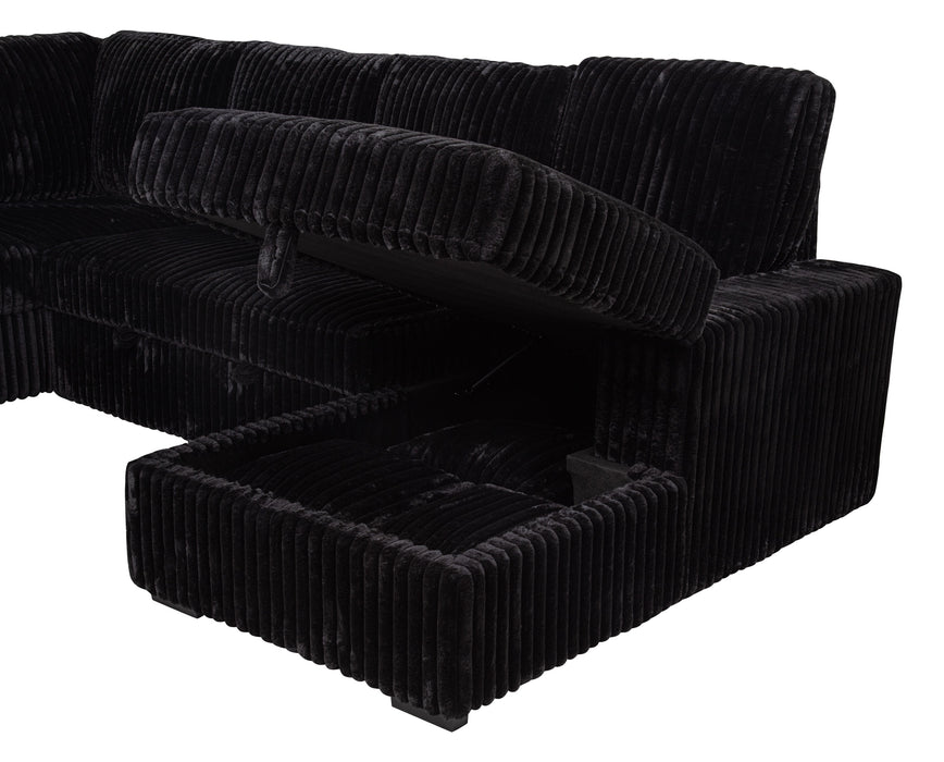 Devonshire Pull-Out Sleeper Sectional Sofa - Casa Morelos / Coahuila Furniture (Oklahoma City, OK)