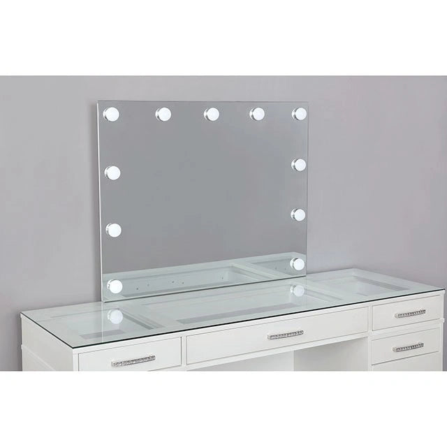Valentina Vanity Set White & Dark Gray