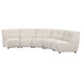 Charlotte Upholstered Modular Sectional Sofa Ivory - Casa Morelos / Coahuila Furniture (Oklahoma City, OK)