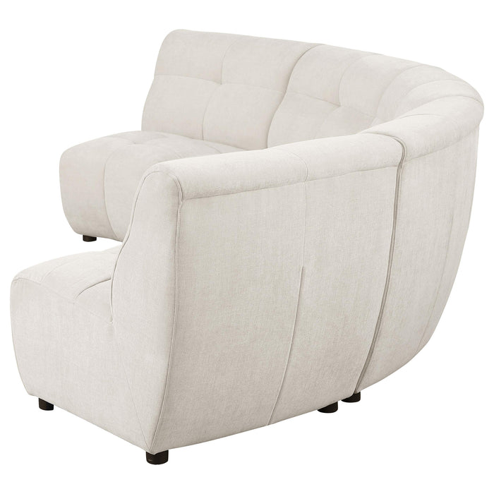 Charlotte Upholstered Modular Sectional Sofa Ivory - Casa Morelos / Coahuila Furniture (Oklahoma City, OK)