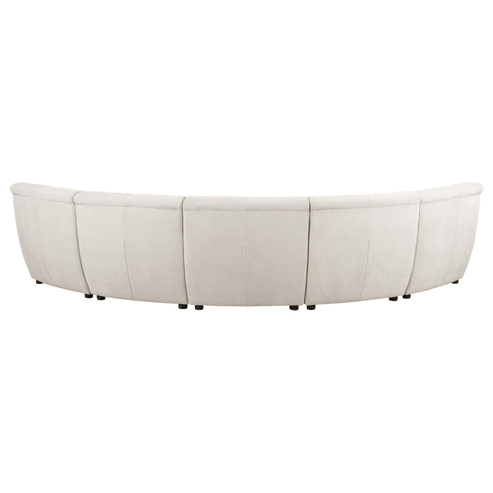 Charlotte Upholstered Modular Sectional Sofa Ivory - Casa Morelos / Coahuila Furniture (Oklahoma City, OK)