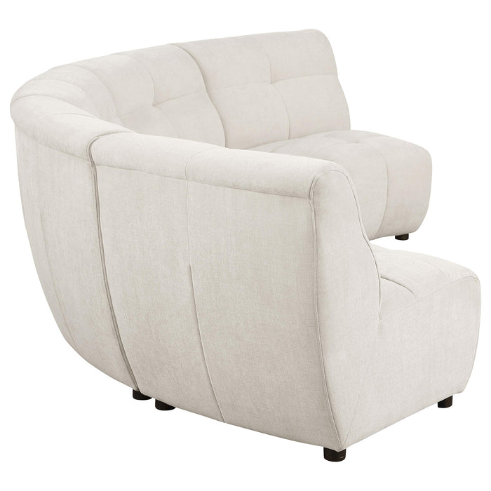 Charlotte Upholstered Modular Sectional Sofa Ivory - Casa Morelos / Coahuila Furniture (Oklahoma City, OK)