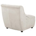 Charlotte Upholstered Curved Armless Chair Ivory - Casa Morelos / Coahuila Furniture (Oklahoma City, OK)