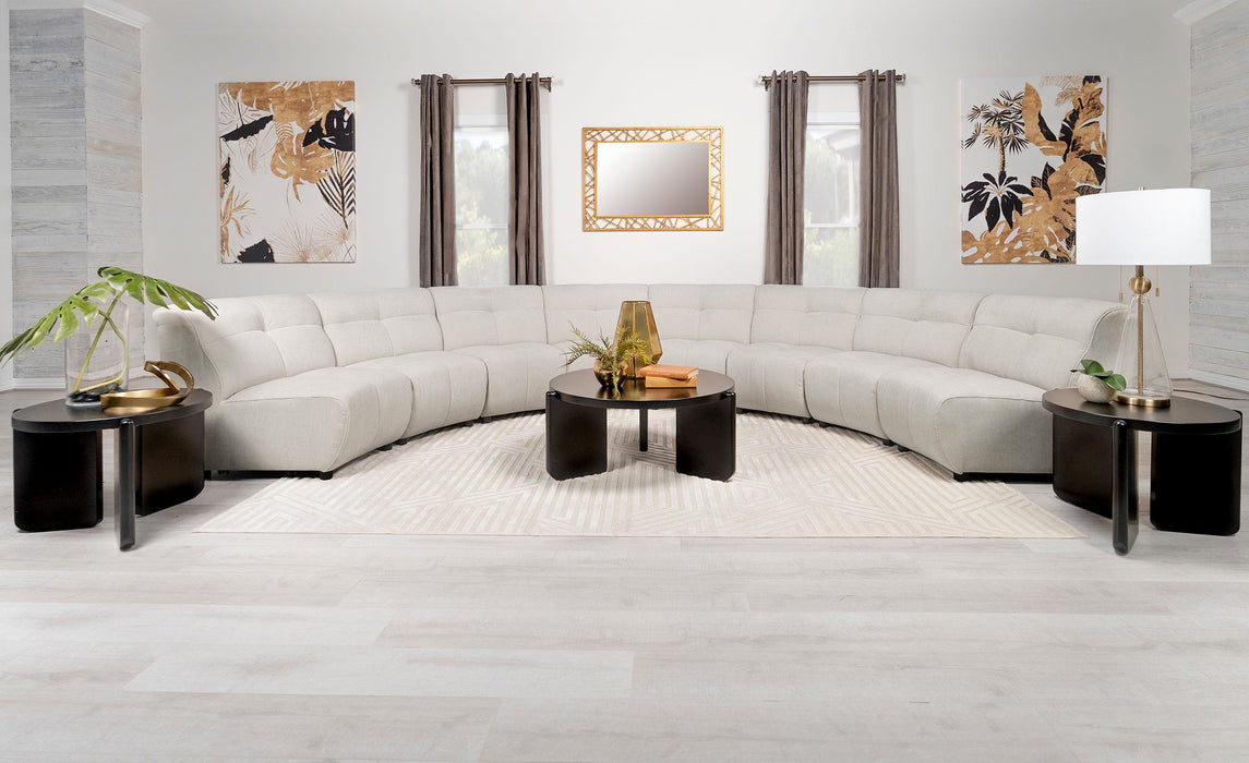 Charlotte Upholstered Modular Sectional Sofa Ivory - Casa Morelos / Coahuila Furniture (Oklahoma City, OK)