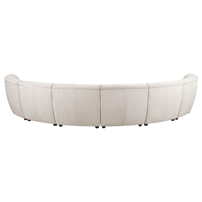Charlotte Upholstered Modular Sectional Sofa Ivory - Casa Morelos / Coahuila Furniture (Oklahoma City, OK)