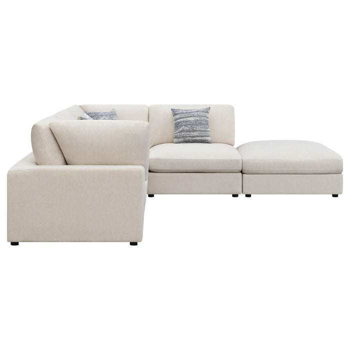 Serene 5-piece Upholstered Modular Sectional Sofa Beige - Casa Morelos / Coahuila Furniture (Oklahoma City, OK)