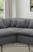 Hobson Upholstered Corner Charcoal - Casa Morelos / Coahuila Furniture (Oklahoma City, OK)