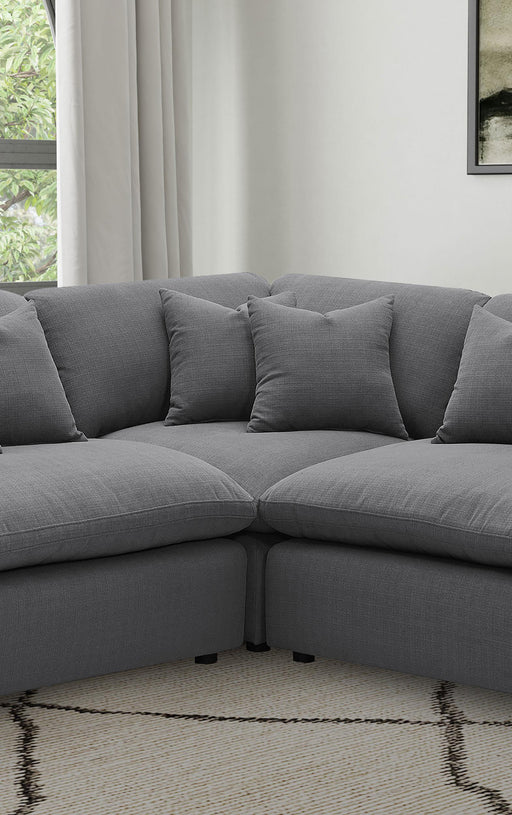 Hobson Upholstered Corner Charcoal - Casa Morelos / Coahuila Furniture (Oklahoma City, OK)