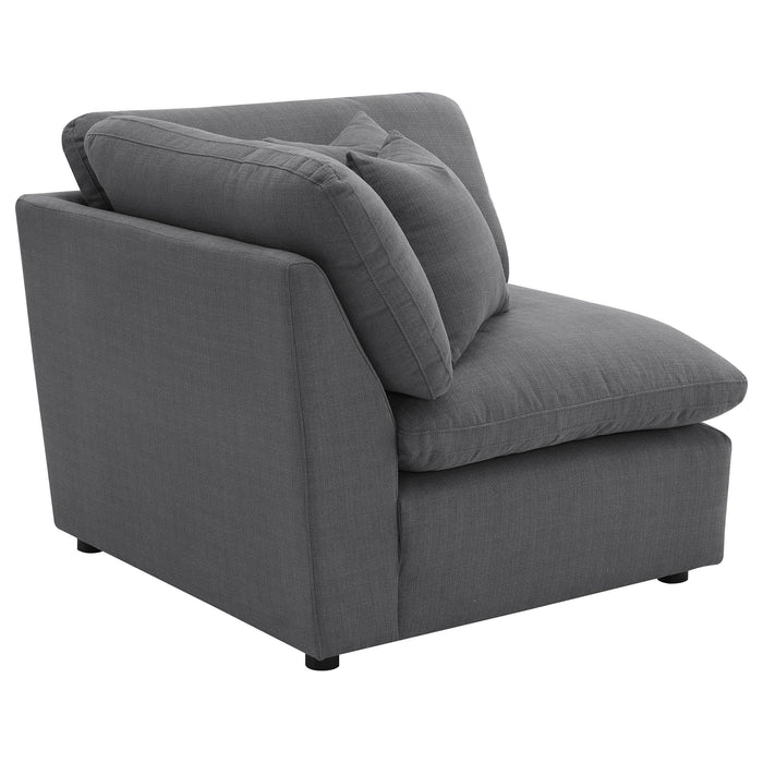 Hobson Upholstered Corner Charcoal - Casa Morelos / Coahuila Furniture (Oklahoma City, OK)