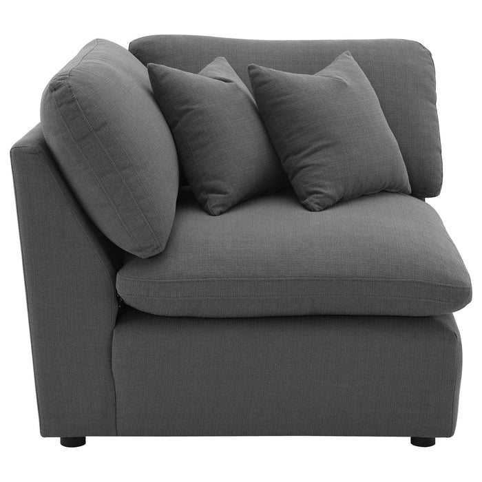 Hobson Upholstered Corner Charcoal - Casa Morelos / Coahuila Furniture (Oklahoma City, OK)
