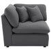 Hobson Upholstered Corner Charcoal - Casa Morelos / Coahuila Furniture (Oklahoma City, OK)