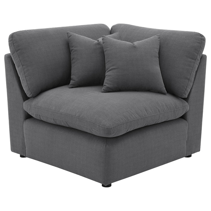 Hobson Upholstered Corner Charcoal - Casa Morelos / Coahuila Furniture (Oklahoma City, OK)