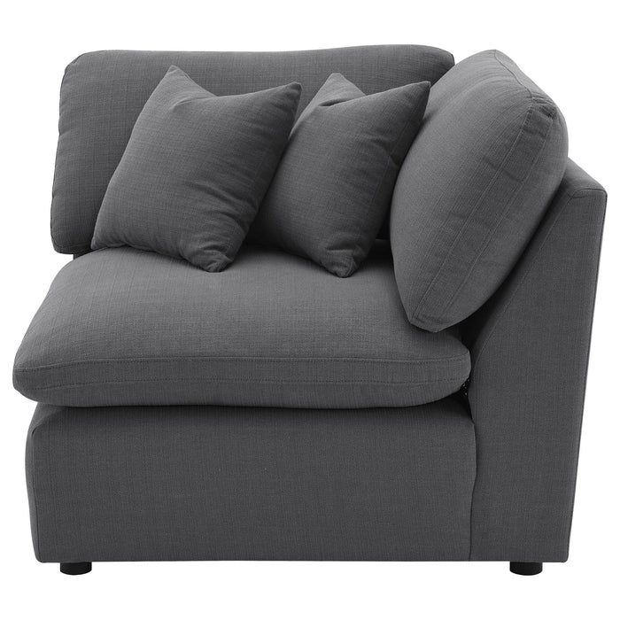 Hobson Upholstered Corner Charcoal - Casa Morelos / Coahuila Furniture (Oklahoma City, OK)
