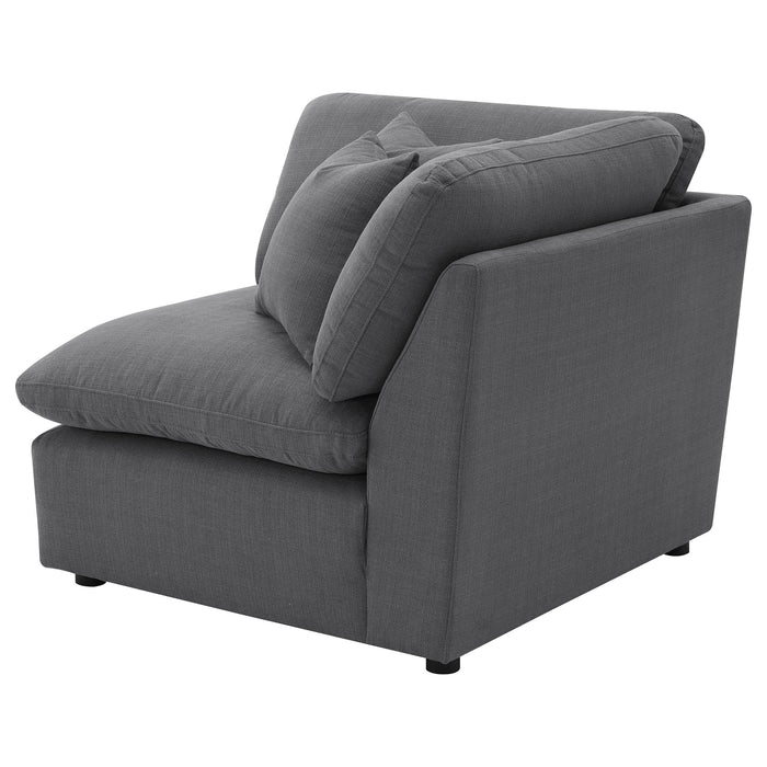 Hobson Upholstered Corner Charcoal - Casa Morelos / Coahuila Furniture (Oklahoma City, OK)