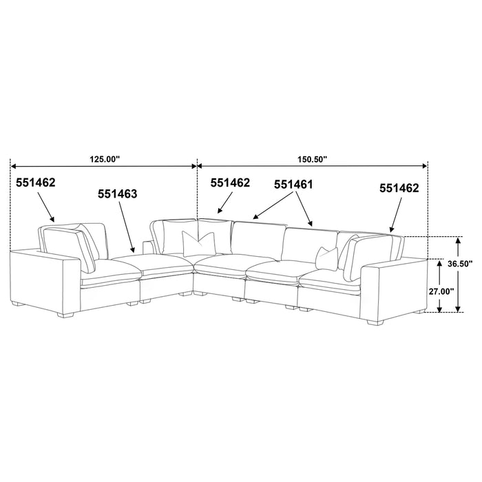 Lakeview Sectionals - Casa Morelos / Coahuila Furniture (Oklahoma City, OK)