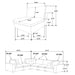 Lakeview Upholstered Modular Sectional - Casa Morelos / Coahuila Furniture (Oklahoma City, OK)