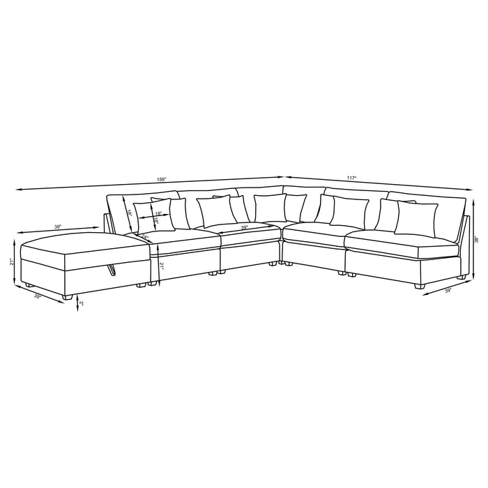 Cambria Sectionals - Casa Morelos / Coahuila Furniture (Oklahoma City, OK)