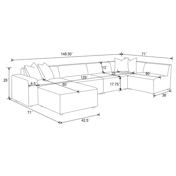 Freddie Sectionals 3 - Casa Morelos / Coahuila Furniture (Oklahoma City, OK)