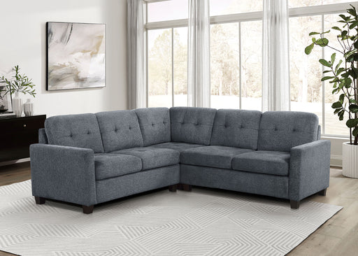Georgina 5 Pc Stationary Sectionals Grey - Casa Morelos / Coahuila Furniture (Oklahoma City, OK)
