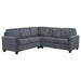 Georgina 3-piece Upholstered Sectional Sofa Steel Beige - Casa Morelos / Coahuila Furniture (Oklahoma City, OK)