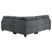 Georgina 3-piece Upholstered Sectional Sofa Steel Beige - Casa Morelos / Coahuila Furniture (Oklahoma City, OK)