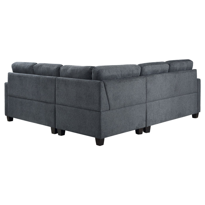 Georgina 5 Pc Stationary Sectionals Grey - Casa Morelos / Coahuila Furniture (Oklahoma City, OK)