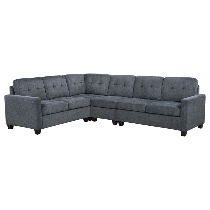 Georgina 4-piece Upholstered Modular Sectional Sofa Beige - Casa Morelos / Coahuila Furniture (Oklahoma City, OK)