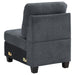 Georgina Upholstered Armless Chair Steel - Casa Morelos / Coahuila Furniture (Oklahoma City, OK)