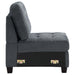 Georgina Upholstered Armless Chair Steel - Casa Morelos / Coahuila Furniture (Oklahoma City, OK)