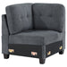 Georgina Upholstered Corner Chair Steel - Casa Morelos / Coahuila Furniture (Oklahoma City, OK)