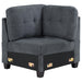 Georgina Upholstered Corner Chair Steel - Casa Morelos / Coahuila Furniture (Oklahoma City, OK)