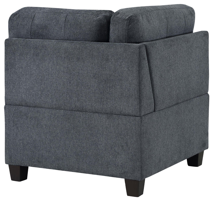 Georgina Upholstered Corner Chair Steel - Casa Morelos / Coahuila Furniture (Oklahoma City, OK)