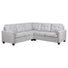 Georgina 3-piece Upholstered Sectional Sofa Steel Beige - Casa Morelos / Coahuila Furniture (Oklahoma City, OK)