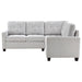 Georgina 3-piece Upholstered Sectional Sofa Steel Beige - Casa Morelos / Coahuila Furniture (Oklahoma City, OK)