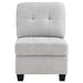 Georgina Upholstered Armless Chair Steel - Casa Morelos / Coahuila Furniture (Oklahoma City, OK)