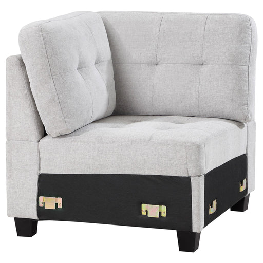 Georgina Upholstered Corner Chair Steel - Casa Morelos / Coahuila Furniture (Oklahoma City, OK)