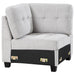 Georgina Upholstered Corner Chair Steel - Casa Morelos / Coahuila Furniture (Oklahoma City, OK)