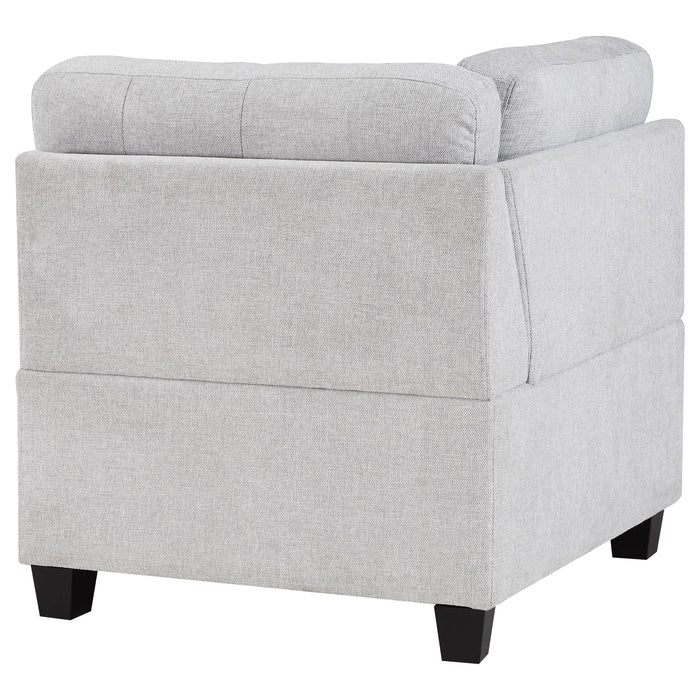 Georgina Upholstered Corner Chair Steel - Casa Morelos / Coahuila Furniture (Oklahoma City, OK)
