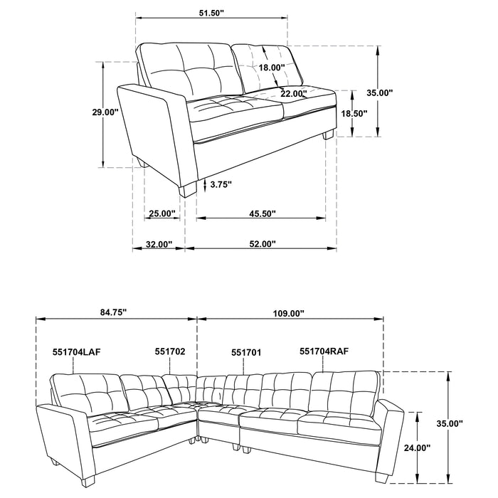 Georgina Modular Sectionals 5 - Casa Morelos / Coahuila Furniture (Oklahoma City, OK)