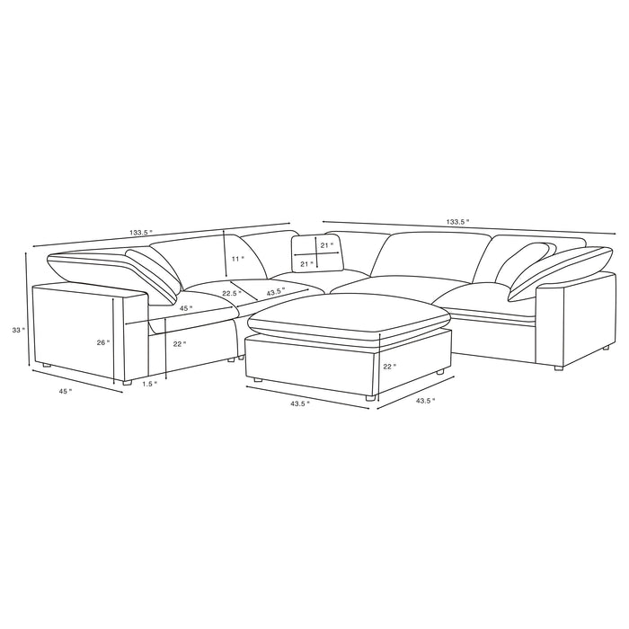 Raleigh Modular Sectional Sofa - Casa Morelos / Coahuila Furniture (Oklahoma City, OK)